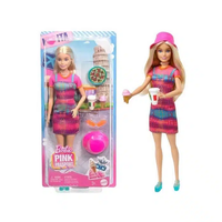 HWH97 Barbie Pink Passport Italy Doll Set