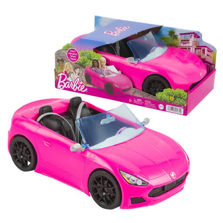HBT92 Barbie Pink Convertible Car