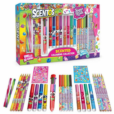 48717 Scentos Sugar Rush Scented Colouring Collection