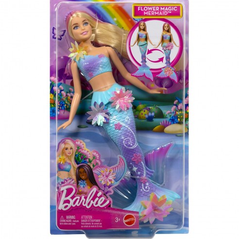 JDM72 BARBIE MERMAID DOLL BLONDE BLOSSOMS