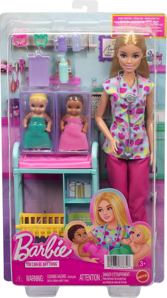 JMK12 Barbie Careers Baby Doctor Themed Doll