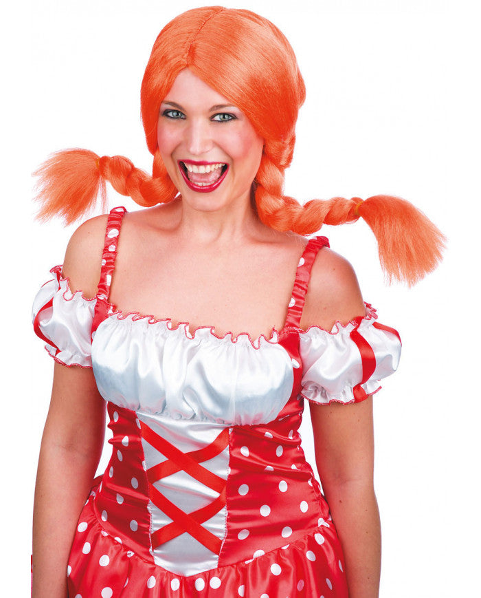 2813 Orange Plaits Wig