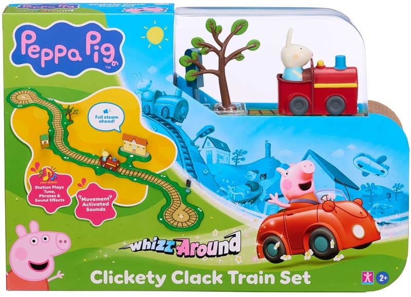 08344 PEPPA PIG WHIZZ AROUND CLICKETY CLACK TRAIN SET
