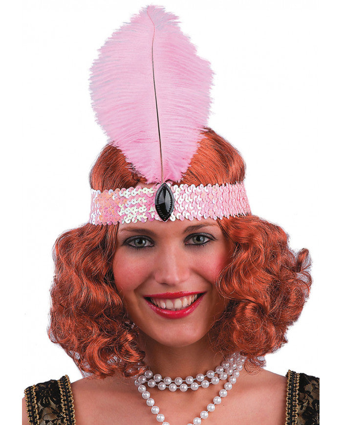 1927 Pink Charleston Headpiece