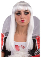 2612 White Long Wig