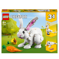 31133 White Rabbit 3-in-1 Toy Animal Figures Set