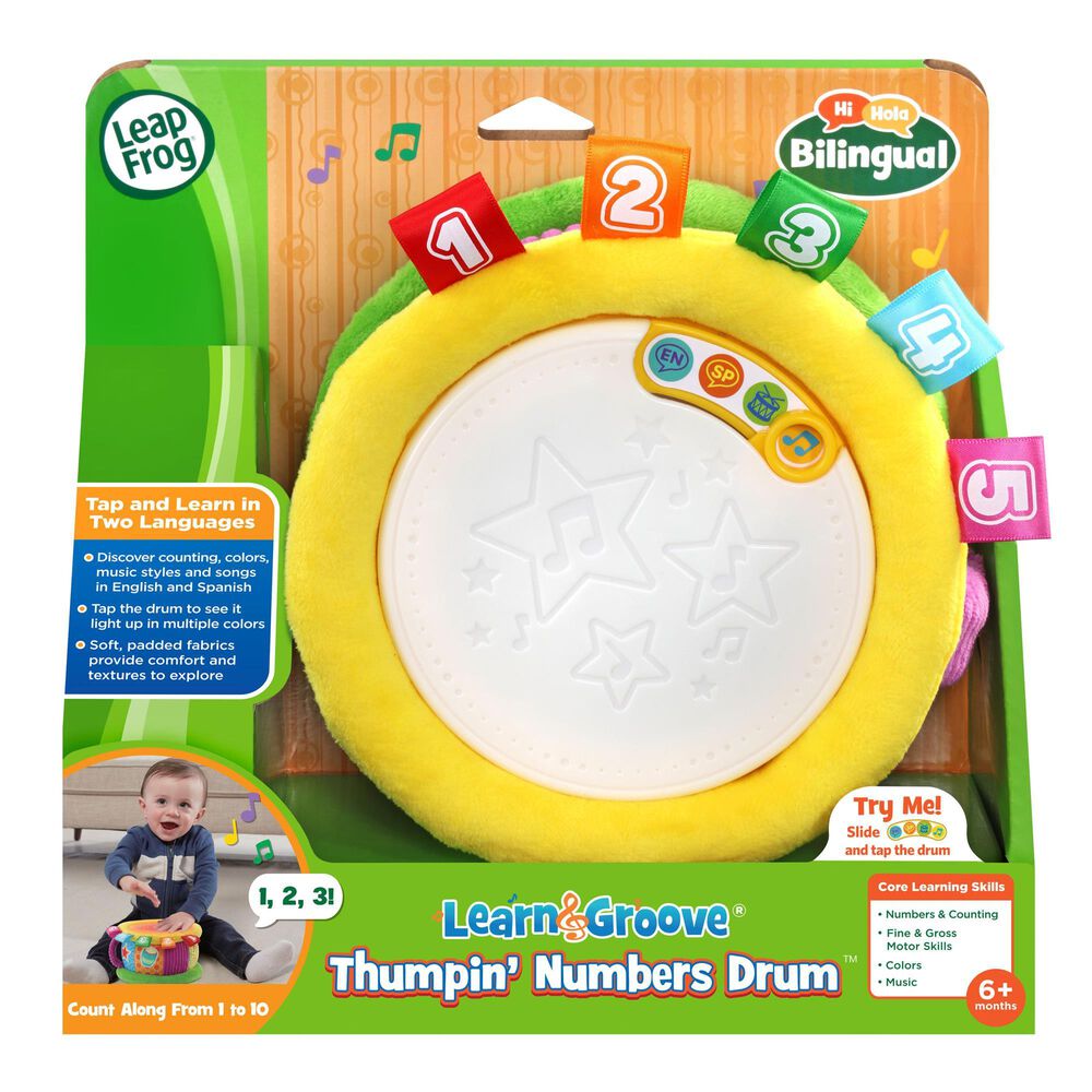 612540 Learn & Groove Bilingual Thumpin' Numbers Drum