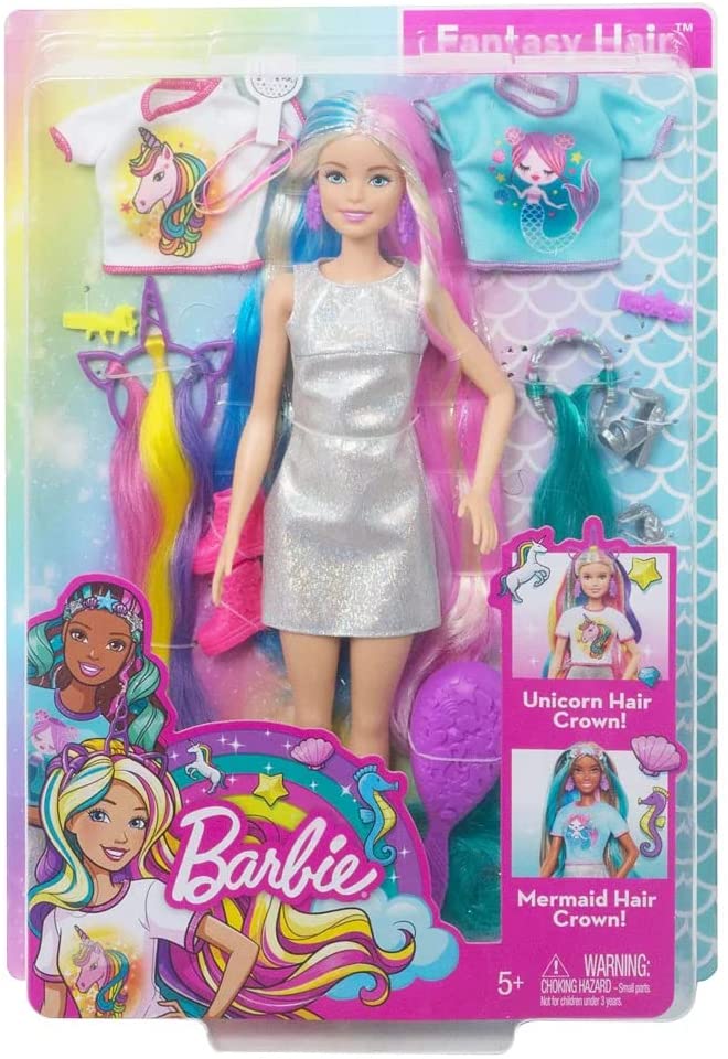 GHN04 Barbie Fantasy Hair Doll