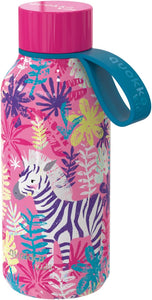 40147  Kids Thermal Solid Bottle with Zebra Hanger 330 ml