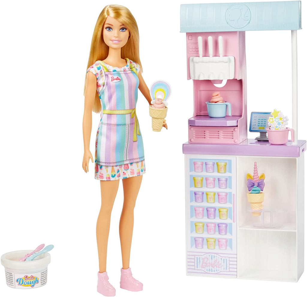 HCN46 Barbie Ice Cream Shop Playset
