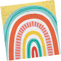 9911791 Retro Rainbow Napkins