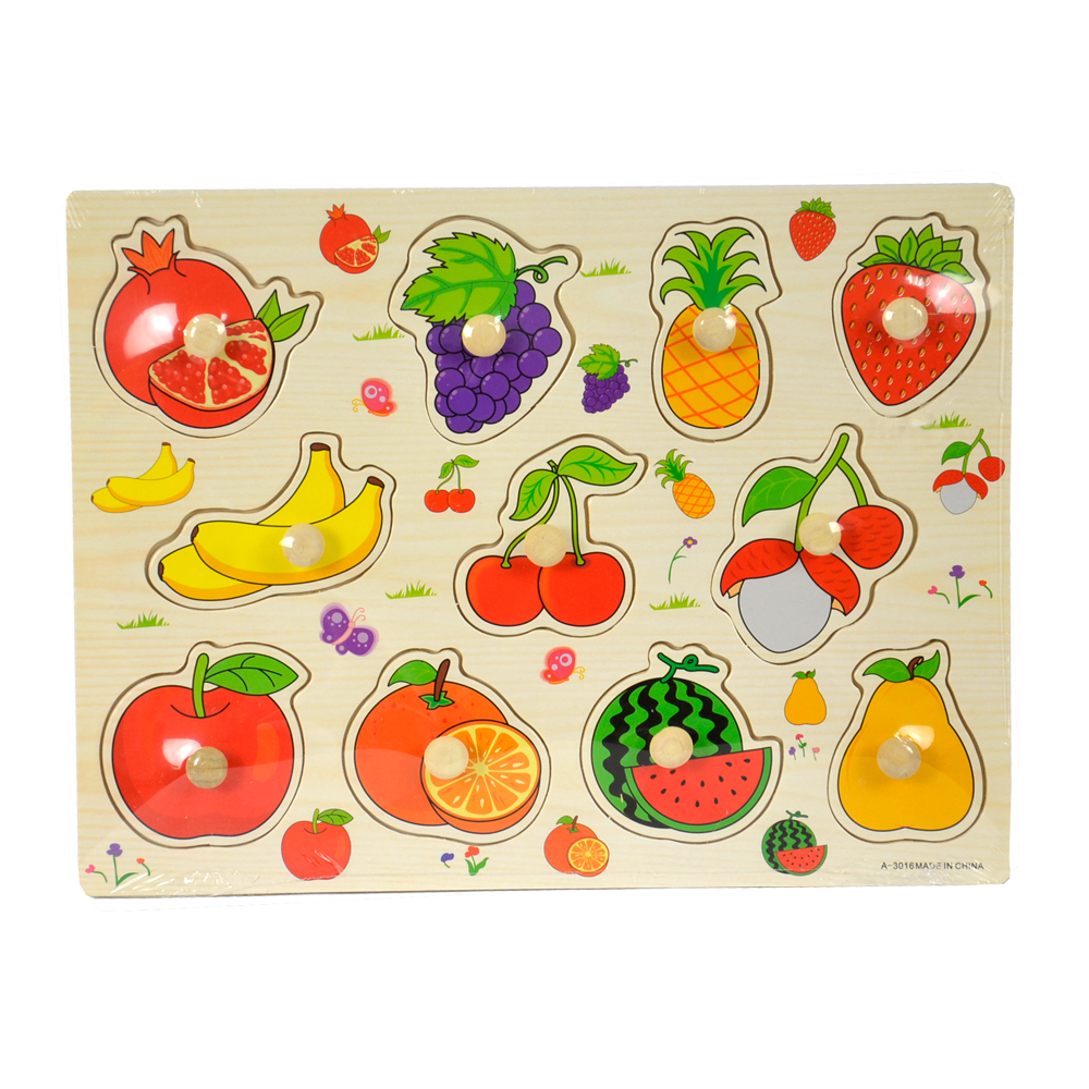 814756 Fruits Pull Out Puzzle