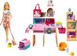 GRG90  Barbie Doll and Pet Boutique Playset