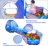 878340 Kids Tent with Tunnel, Ball Pit Play House