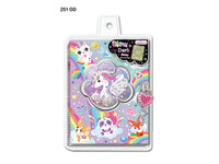 251GD Unicorn Diary With Lock And Keys Glow in the Dark