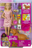 HCK75 Barbie Doll and Newborn Pups