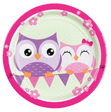 998344 Owls Paper Plates