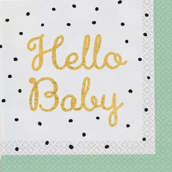 9913152 Hello Baby Paper Napkins