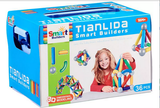912068 Smart Builders 3D Magnetic Building Blocks for Kids - 36 Pieces