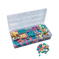 PE015 Box of wooden beads – Colours