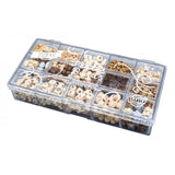 PE014 Box of wooden beads – Natural