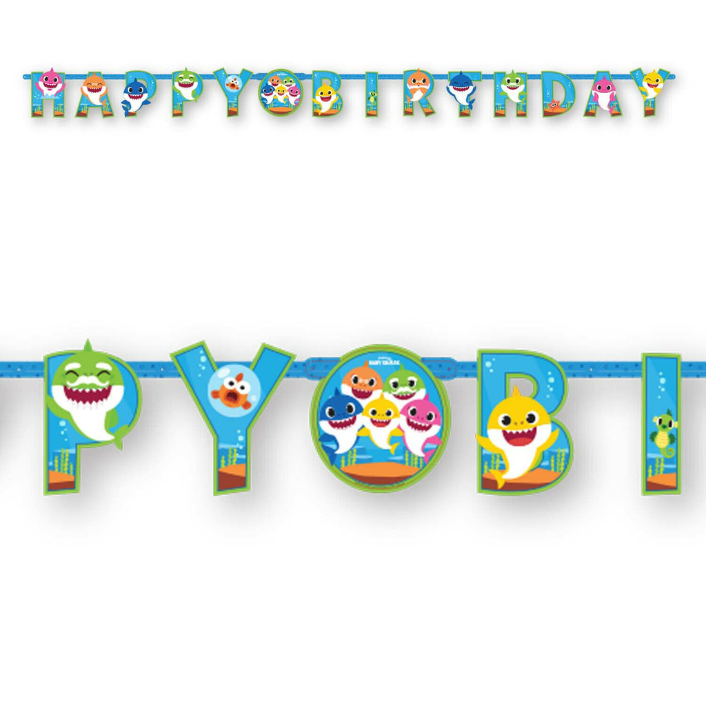 9908478 Baby Shark Happy Birthday Letter Banner